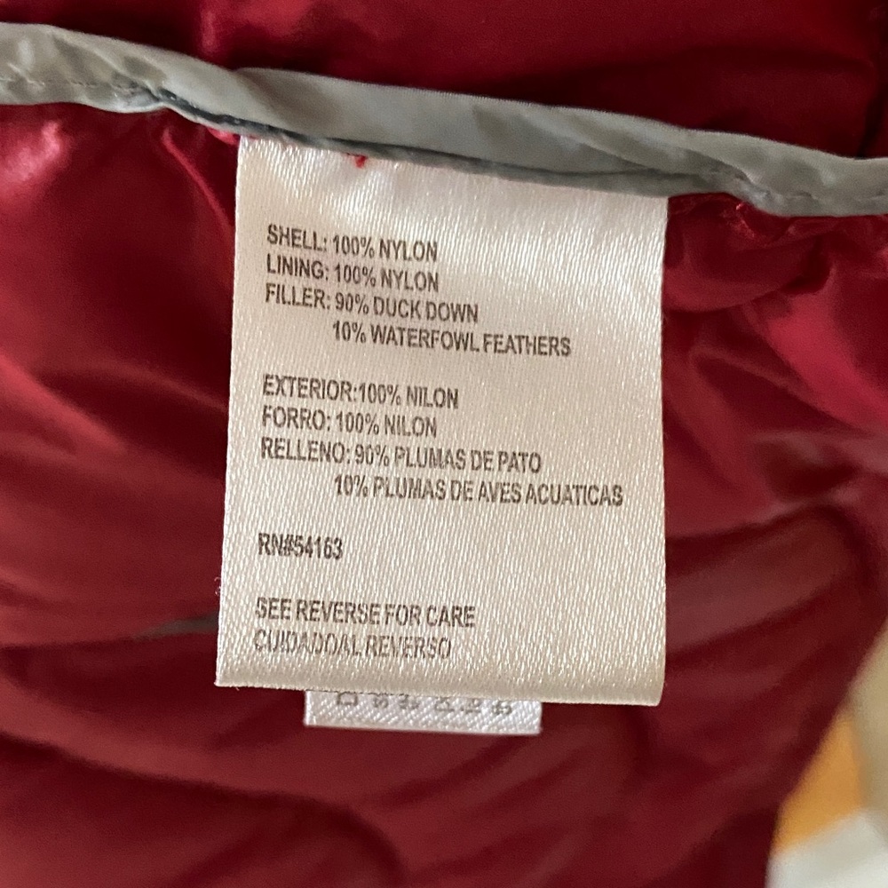 Calvin Klein Red Puffer Jacket - Picture 6 of 6